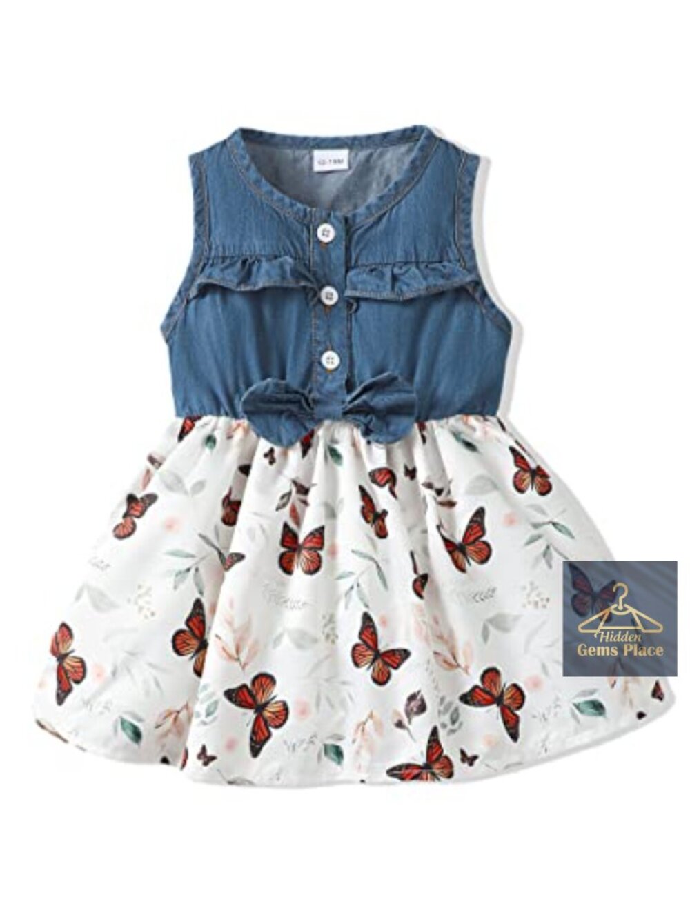 Toddler Girl Cotton Blend Sleeveless Floral Skater Dress Casual Summer A-Line